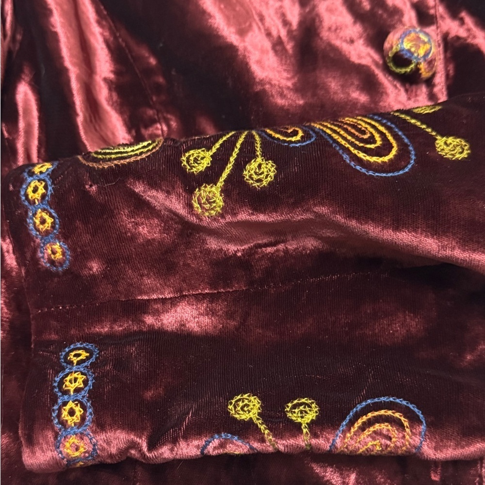 Double D Ranch Portia heavily embroidered adorned velvet jacket - Picture 11 of 14